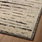 Amber Lewis x Loloi Briyana 2" x 3" Natural and Black Area Rug, , large
