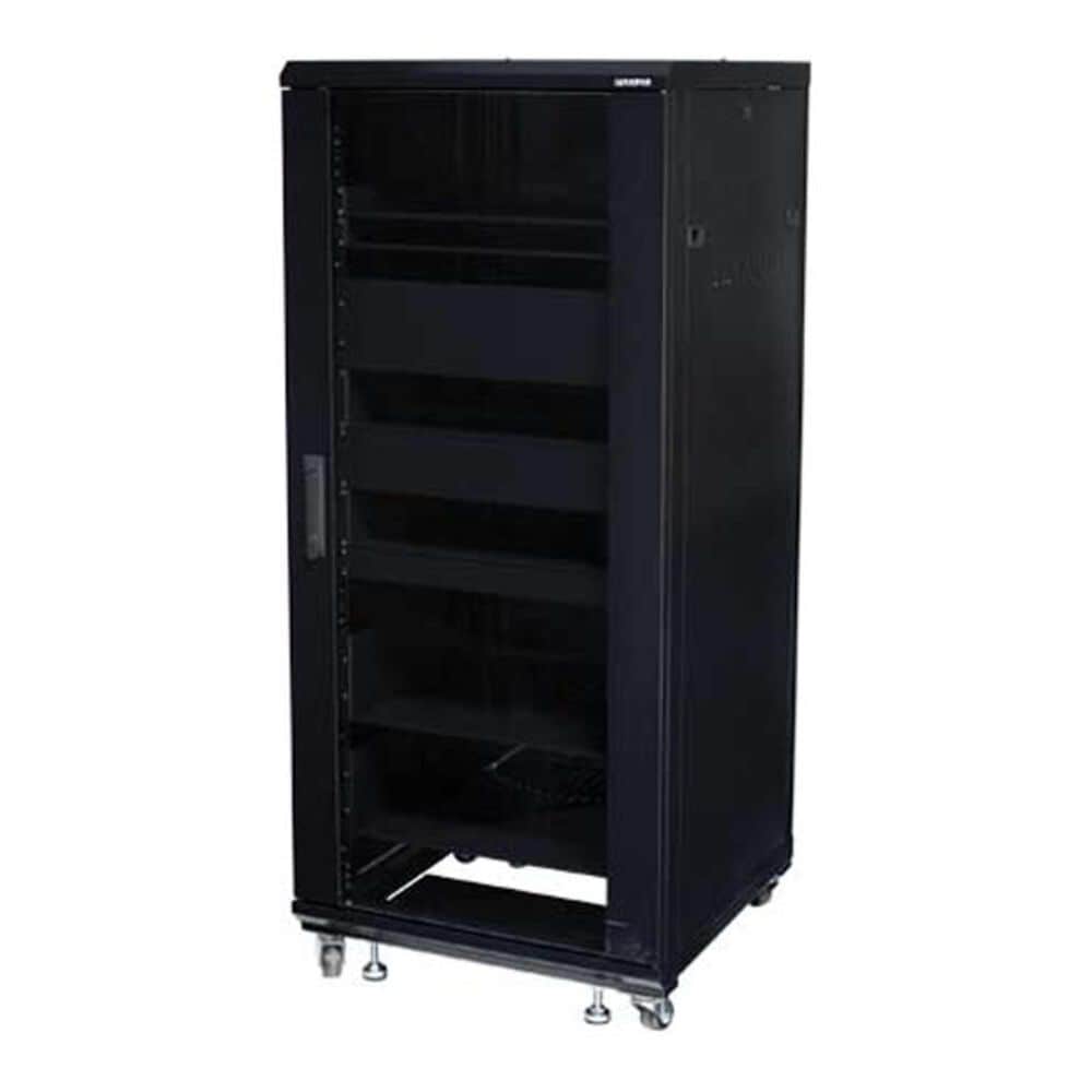 Sanus 55&quot; Tall AV Rack 27U Component Rack for Home Theater Equipment, , large