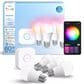 Phillips Hue Essentials 4-Piece A19 Smart LED Color Bulbs Starter Kit in White, , large