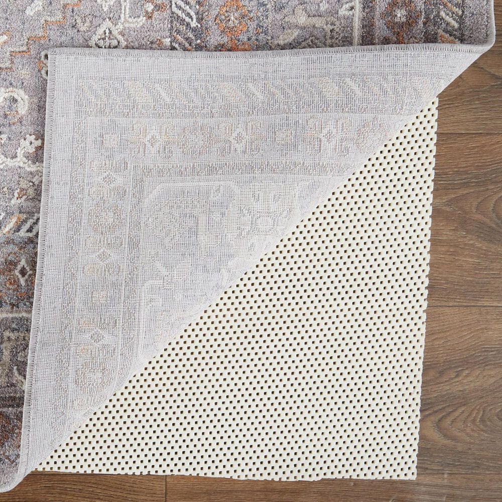 Feizy Francisco Oriental 2&#39;10&quot; x 8&#39; Gray and Rust Runner, , large