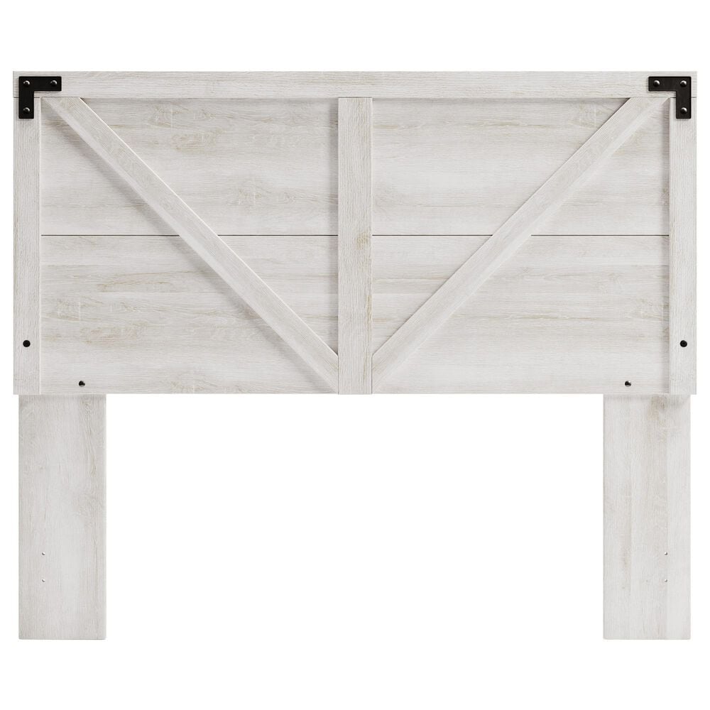 Ashley Shawburn Queen Platform Bed in White and Dark Charcoal Gray, , large