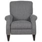 La-Z-Boy Charlotte Push Back Recliner with High Leg in Charcoal, , large
