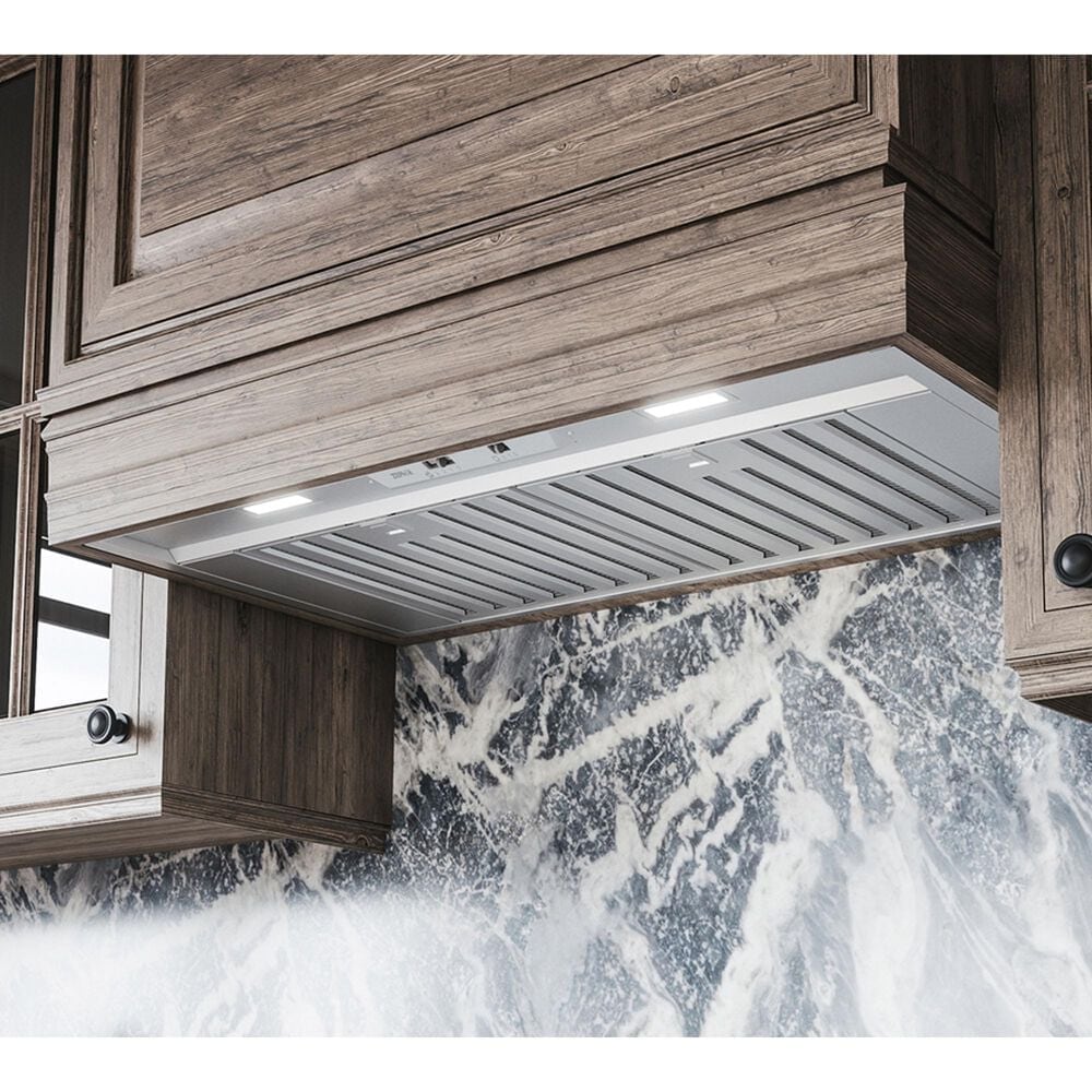 Zephyr Monsoon Mini 36&quot; Range Hood Insert with Blower in Stainless Steel, , large