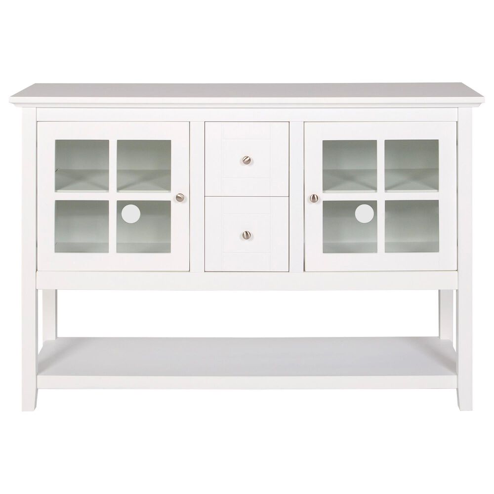 Walker Edison 52&quot; TV Stand in White, , large