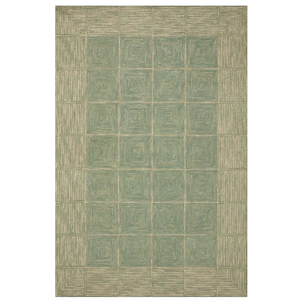 Chris Loves Julia x Loloi Francis 3"6" x 5"6" Green and Natural Area Rug, , large