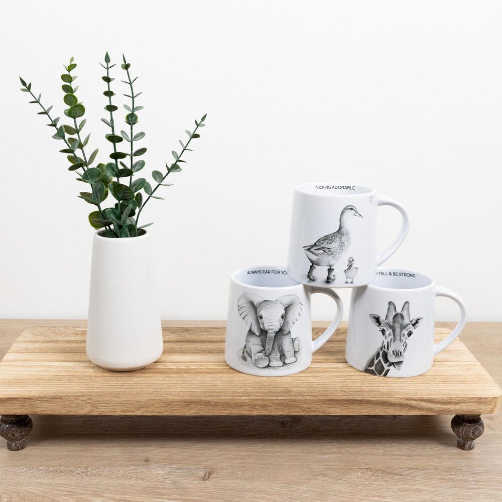 Pavilion Stand Tall 17 Oz Mug in Gray and White, , large