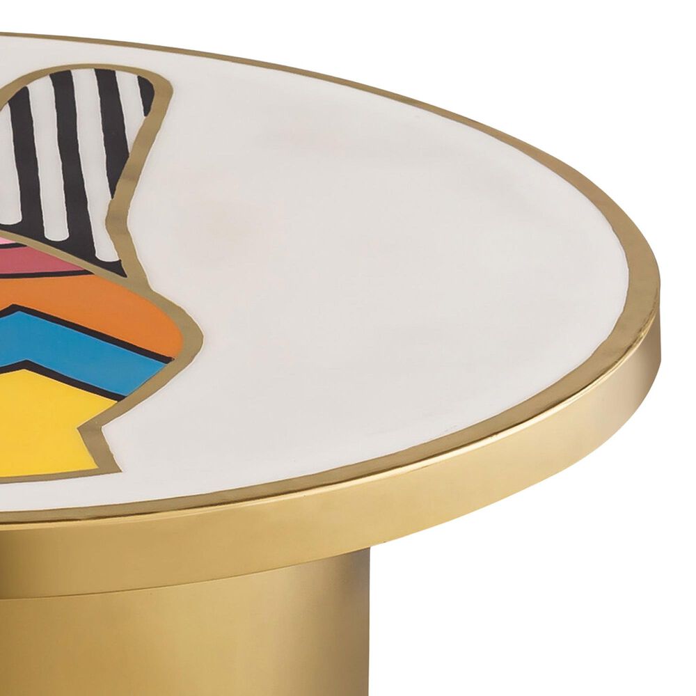 Tov Furniture Peace Coffee Table in Brass Nebraska Furniture Mart