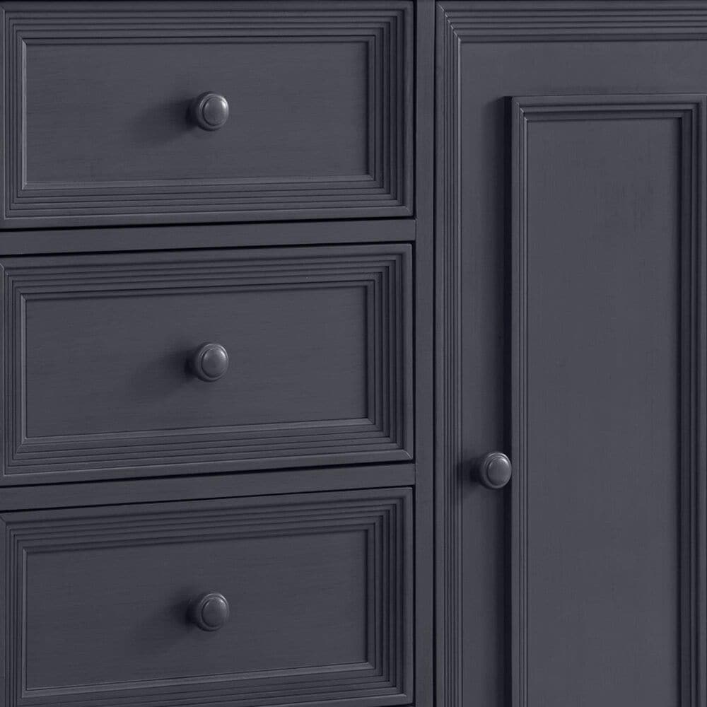 Oxford Baby Weston 4 Drawer 4 Shelf 1 Door Chifferobe in Midnight Slate, , large