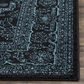 Safavieh Adirondack ADR108K 6" x 9" Black and Teal Area Rug, , large