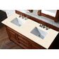 James Martin Vanities Brookfield 60" Double Bathroom Vanity in Warm Cherry with 3 cm Eternal Marfil Quartz Top and Rectangle Sink, , large