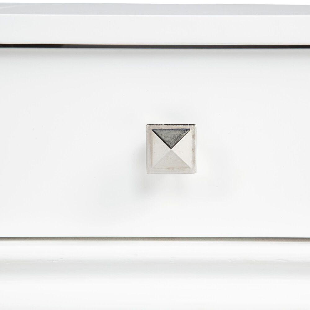 Linon Home Decor Angela Vanity with Stool in White, , large