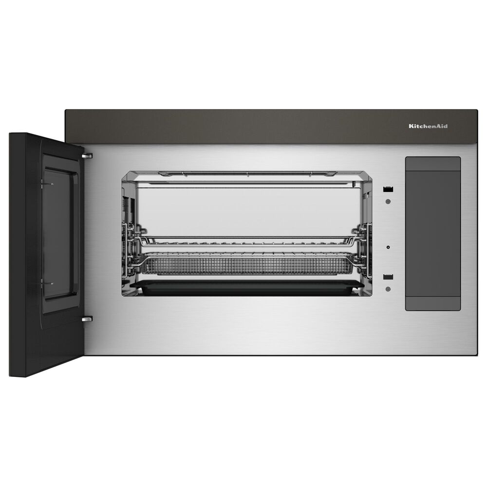 KitchenAid 1.1 Cu. Ft. Multifunction Over-the-Range Microwave Oven Flush Built-In Design in Black Ore, , large