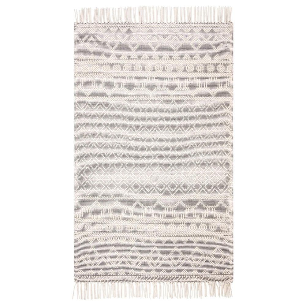 Safavieh Natura NAT351A 5" x 8" Ivory and Grey Area Rug, , large