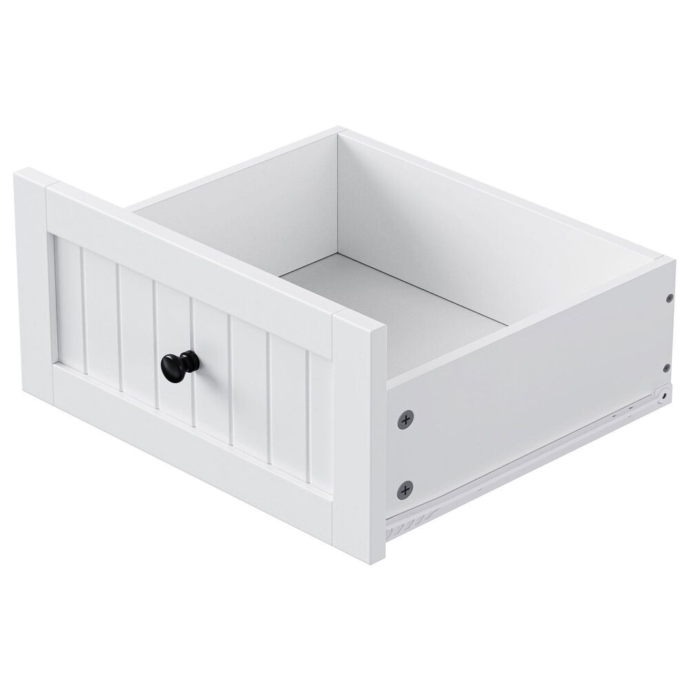 HOMLUX 48" Kitchen Island with Drop Leaf in White and Natural, , large