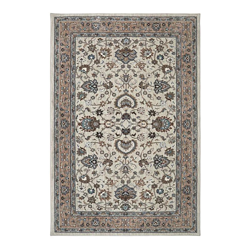 Karastan Euphoria Ulster 90642 5"3" x 7"10" Cream Area Rug, , large