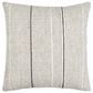 Surya Borderline 20" Square Throw Pillow in Black, Cream and Taupe, , large