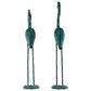 Maple and Jade Coastal Crane Garden Sculpture in Green (Set of 2), , large