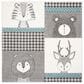 Safavieh Carousel 3" Square Grey and Ivory Kids  Area Rug, , large