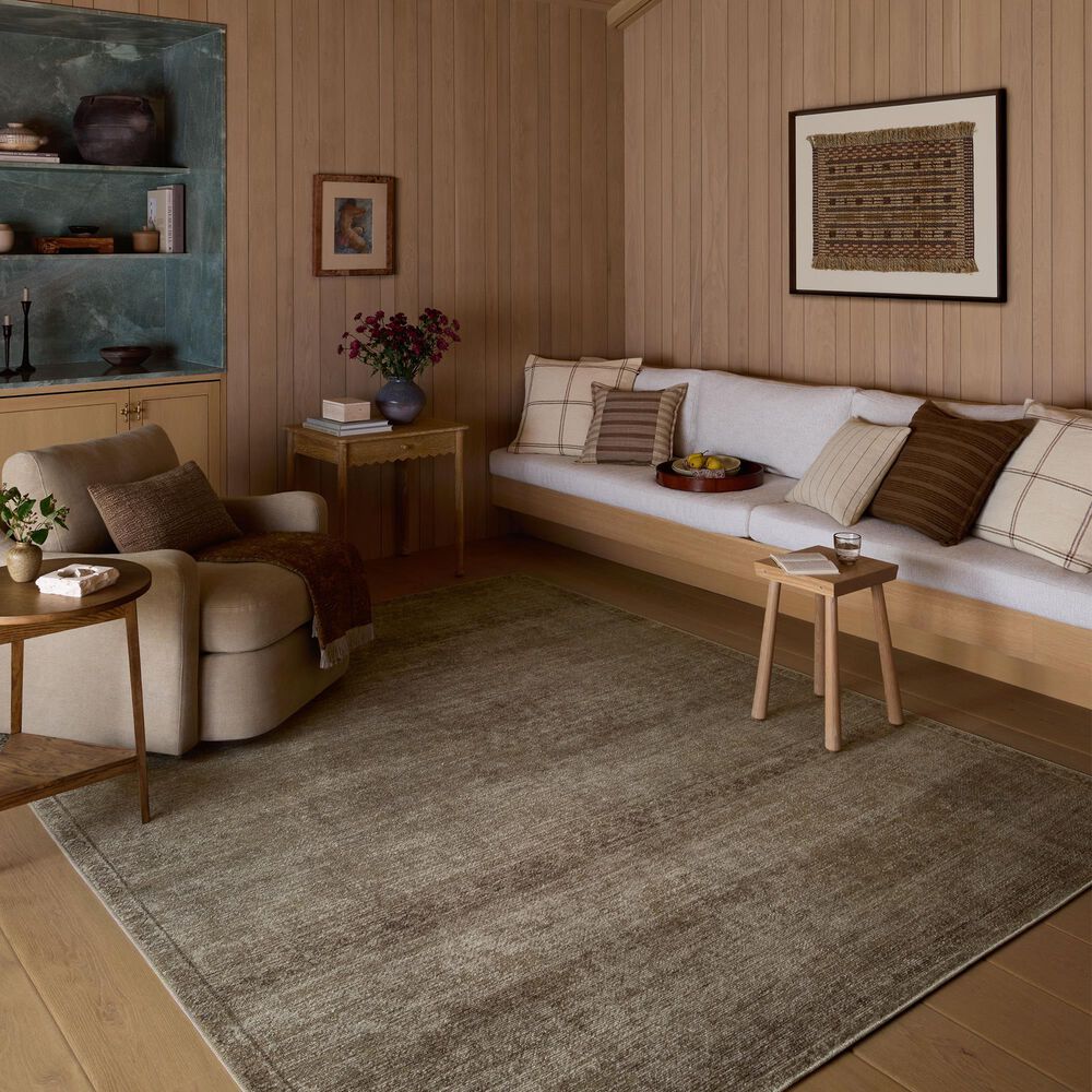 Amber Lewis x Loloi Cambria Ash and Bark 3'6" x 5'6" Area Rug, , large