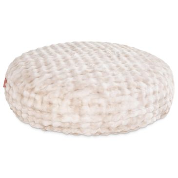 Jaxx Big Snuggler Luxe Faux Fur Floor Bean Bag Lounger in Phantom Cream, , large