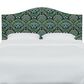 Rifle Paper Co Crafted by Cloth and Company Mayfair Queen Headboard in Bramble Emerald, , large
