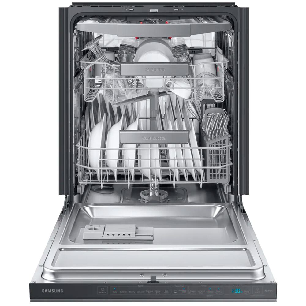 Samsung BuiltIn Dishwasher Linear Wash 39 dBA in Fingerprint Resistant Black Stainless Steel