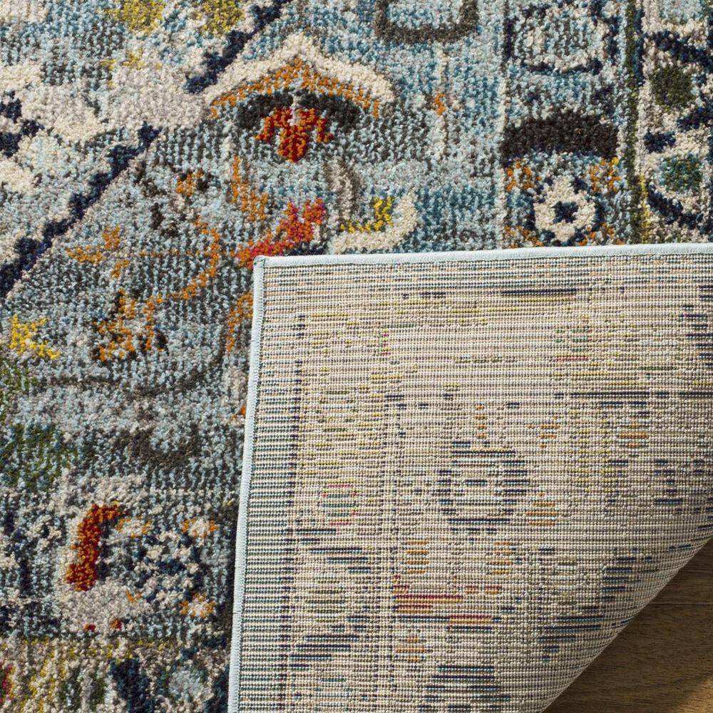 Safavieh Monaco MNC255M 2&#39;2&quot; x 8&#39; Blue and Light Grey Runner, , large