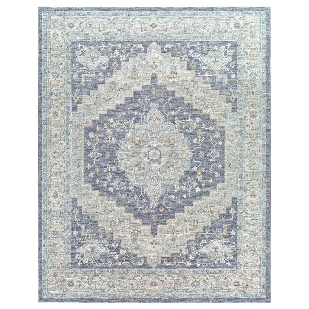 Surya Avant Garde 12" x 15" Gray, Beige and Denim Area Rug, , large