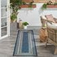 Nourison Horizon HOZ03 Denim 2" x 6" Indoor/Outdoor Runner, , large