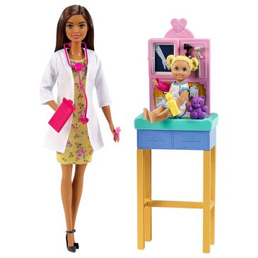 Barbie Barbie Pediatrician Playset Brunette Doll, , large