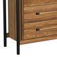 Hawthorne Furniture Norcross 5-Drawer Chest in Hickory and Black, , large