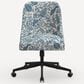 Rifle Paper Co Crafted by Cloth & Company Oxford Office Chair in Pomegranate Blue, , large