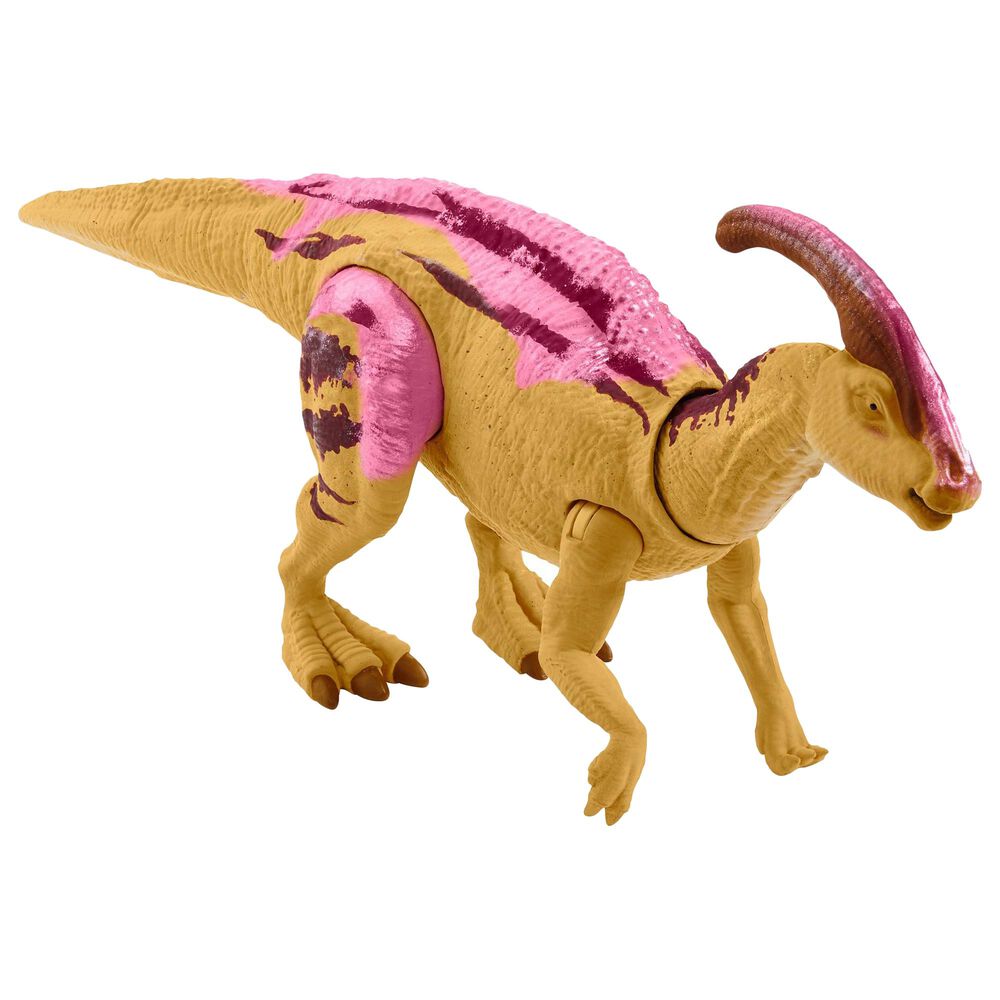 Mattel Jurassic World Sound Strike Parasaurolophus Action Figure, , large