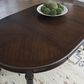 Ashley Lavinton Oval Dining Table in Cherry Brown - Table Only, , large