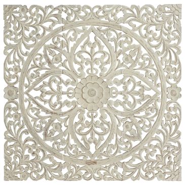Maple and Jade 48" x 16" Traditional Wall Decor in Distressed Beige (Set of 3), , large