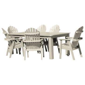 Highwood USA Muskoka 7-Piece Patio Bistro Dining Set in Whitewash, , large