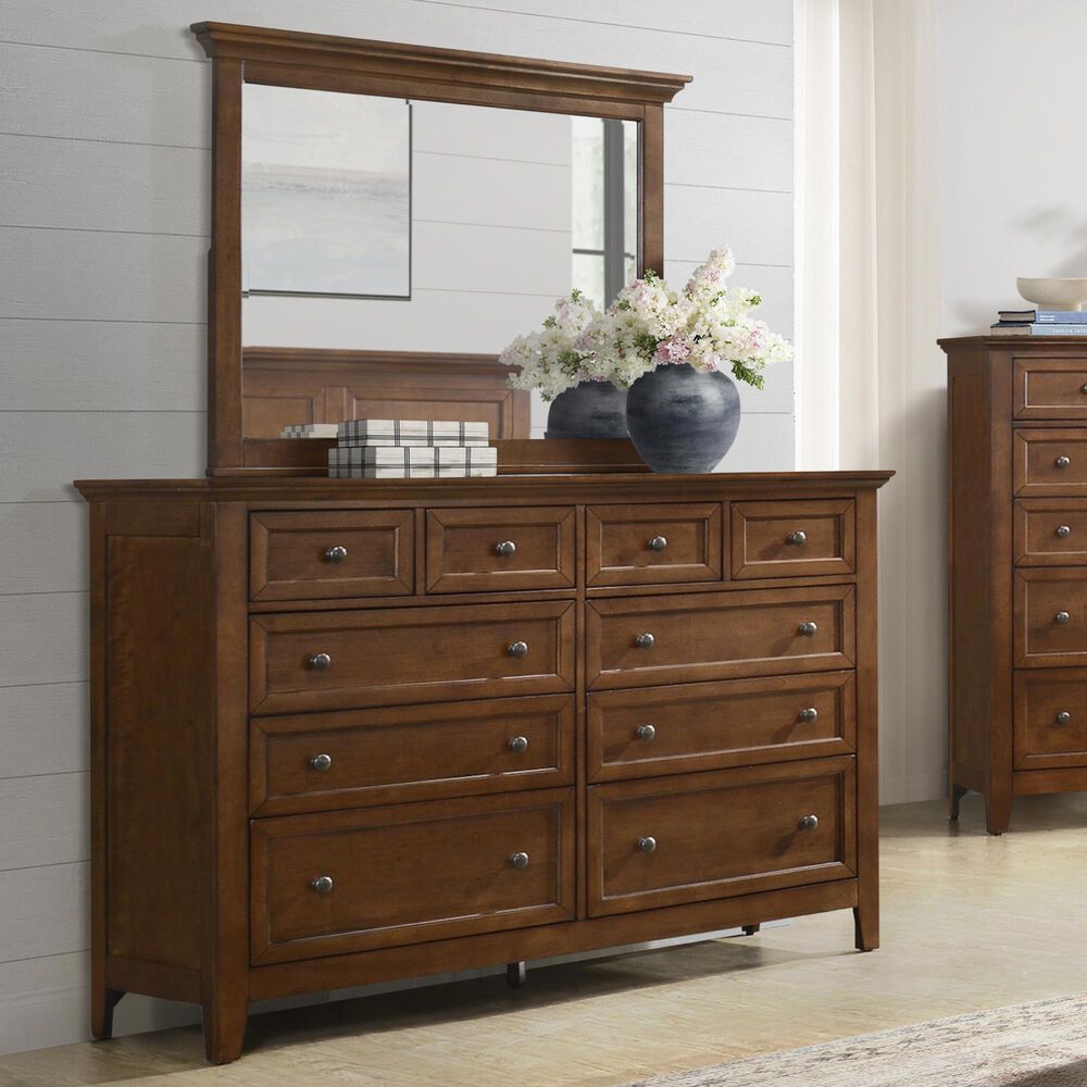 Hawthorne Furniture San Mateo 4 Piece Queen Storage Bedroom Set in Tuscan, , large