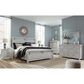 Signature Design by Ashley Brashland 3 Drawer Nightstand in White with USB Ports, , large