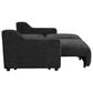 Lifestyle Solutions Glenmont Convertible Sofa in Black, , large