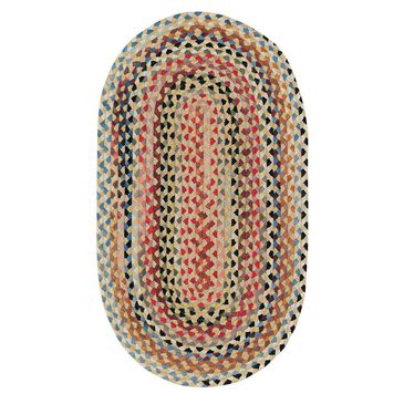 Capel Plymouth 0440-100 4" x 6" Light Gold Oval Rug , , large