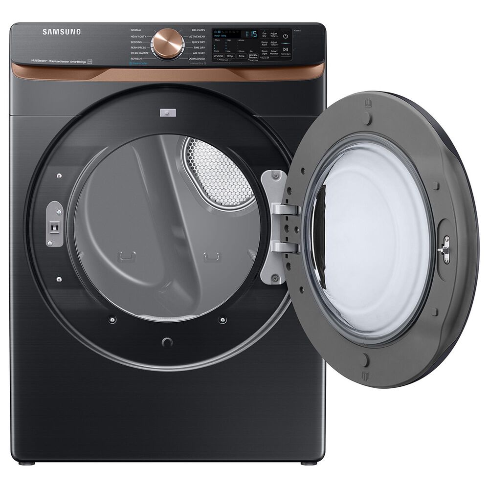 Samsung 5.0 Cu. Ft. Front Load Washer and 7.5 Cu. Ft. Gas Dryer Laundry Pair in Brushed Black, , large