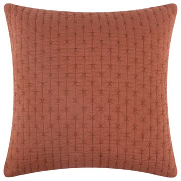 Levtex Cross Stitch 18" x 18" Throw Pillow in Adobe, , large