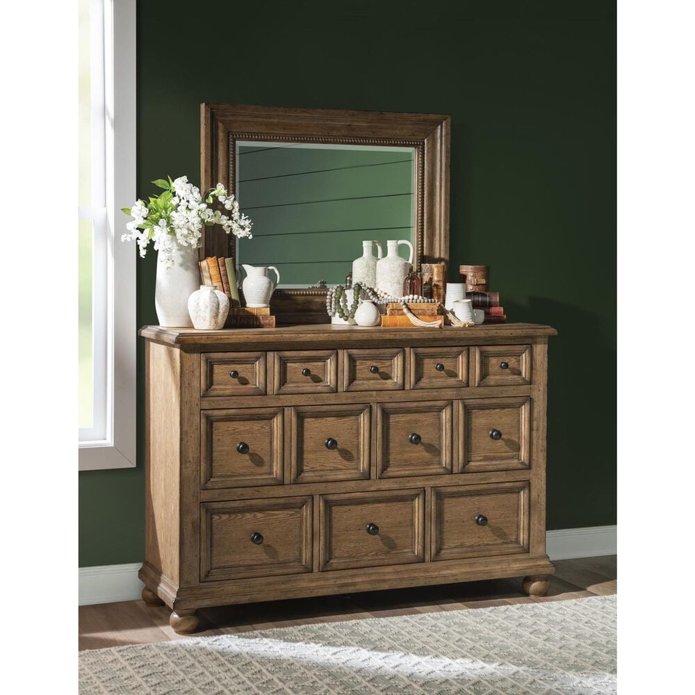 Legacy Classic Vintage Market Dresser Mirror in Barnwood Oak, , large