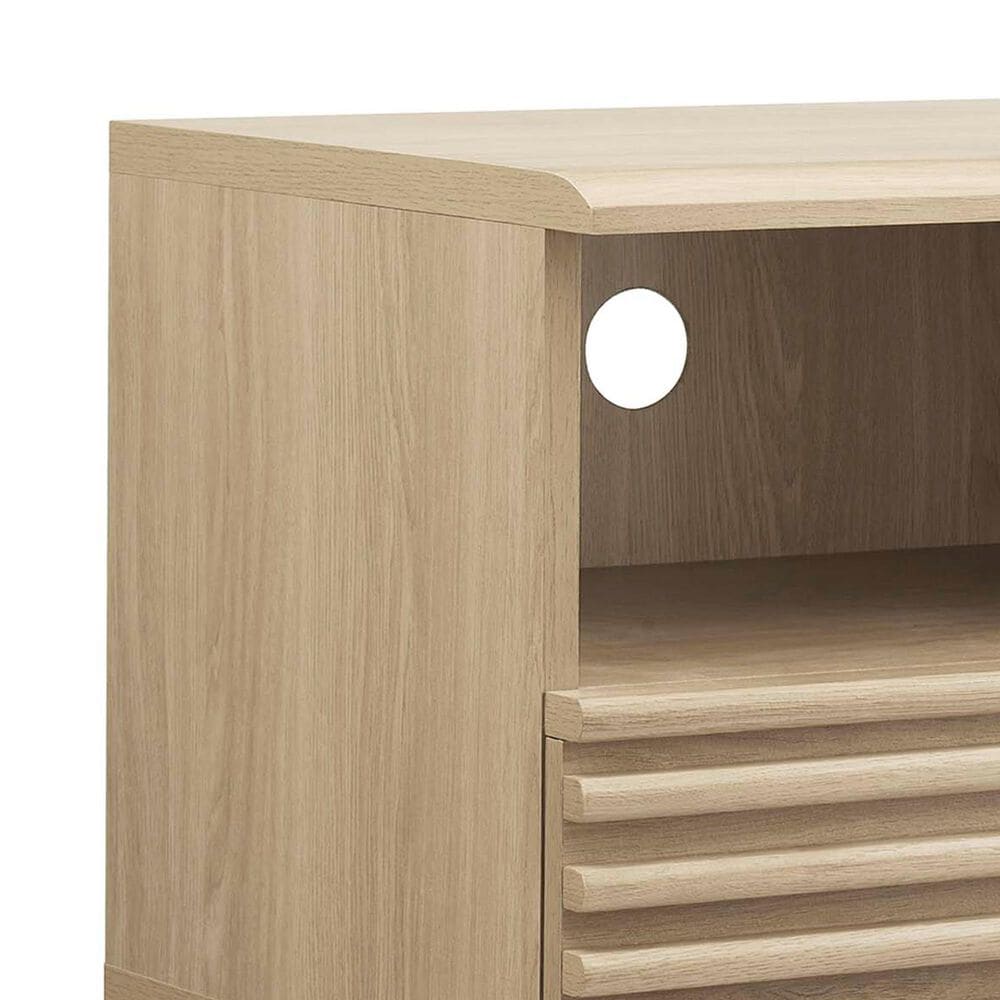 Modway Render 1 Drawer and Shelf Nightstand in Oak, , large