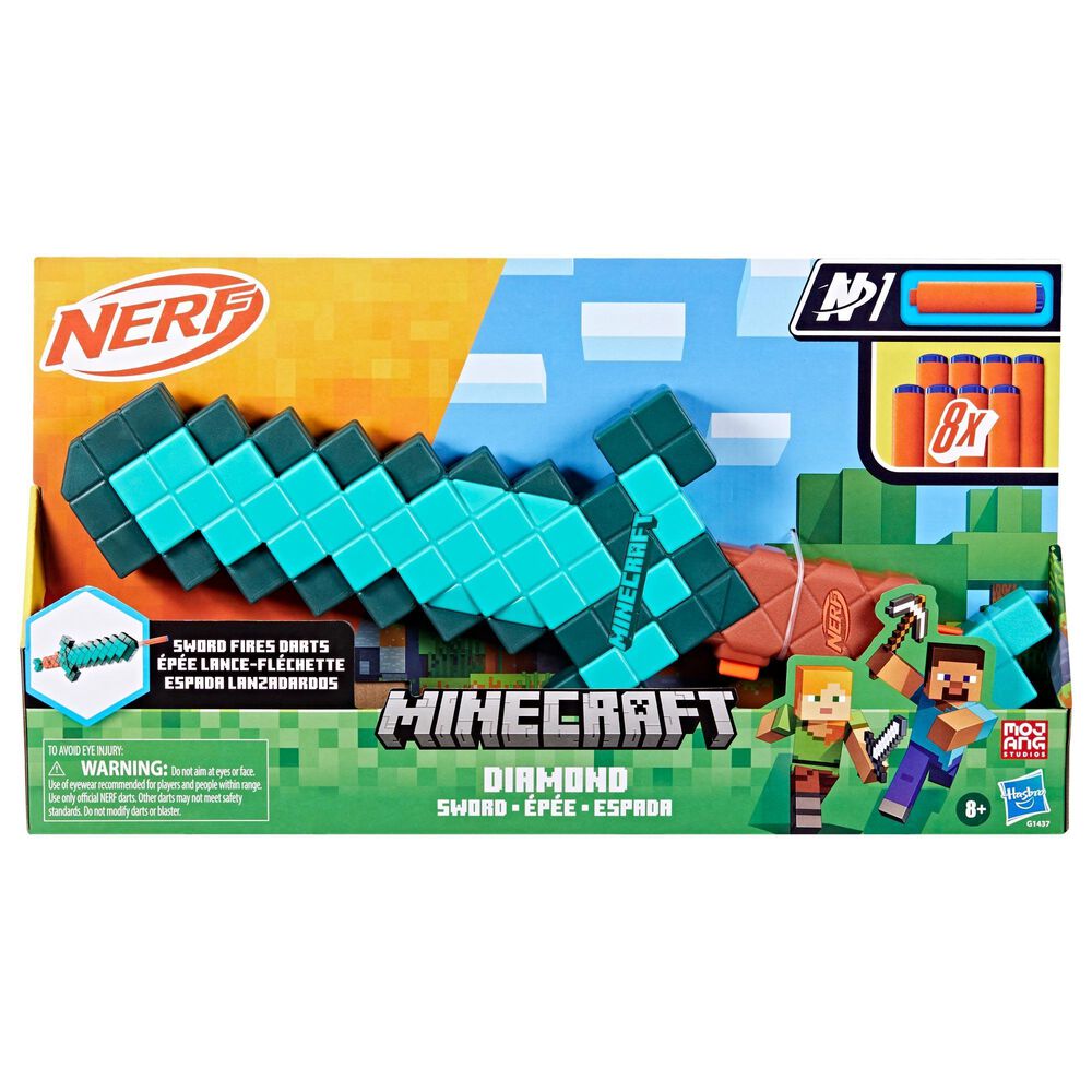 Nerf Minecraft Diamond Sword, , large