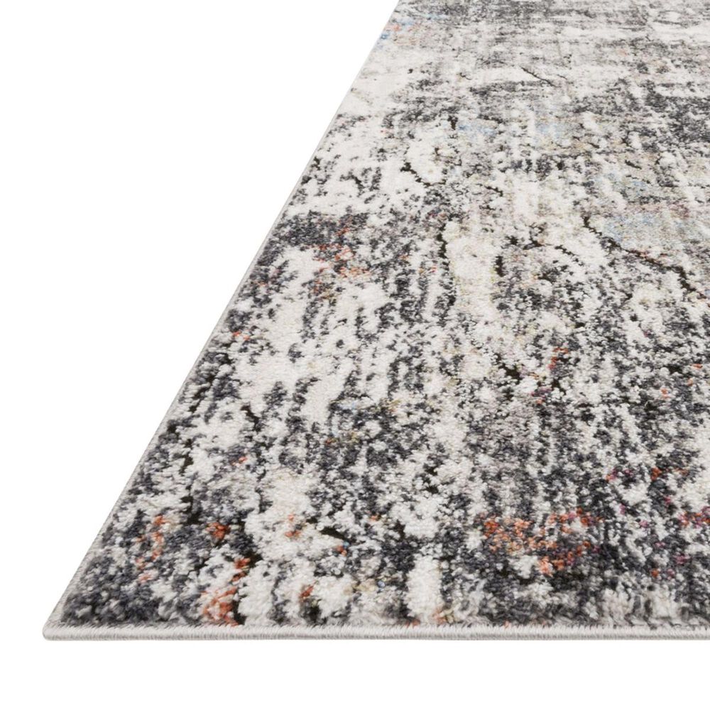 Loloi Medusa MED-01 2&#39;4&quot; x 4&#39; Ivory and Granite Scatter Rug, , large