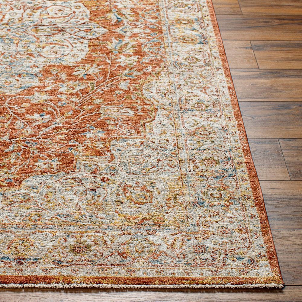 Surya Mona Lisa 5&#39; x 7&#39;5&quot; Brick Red, Tan, Mustard, Dark Blue, Sage, Burgundy and Olive Area Rug, , large