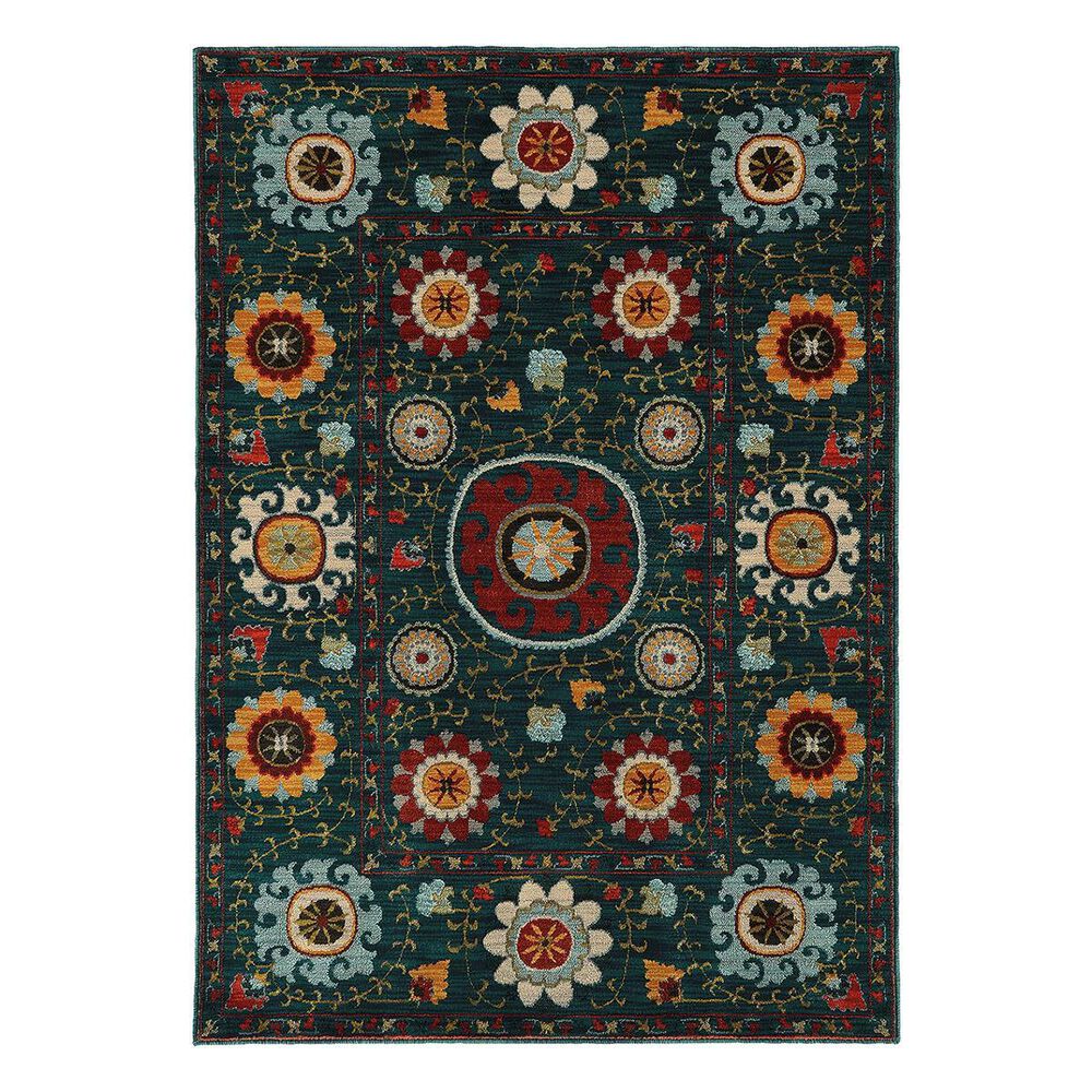 Oriental Weavers Sedona 6408B 2"3" x 7"6" Blue Runner, , large