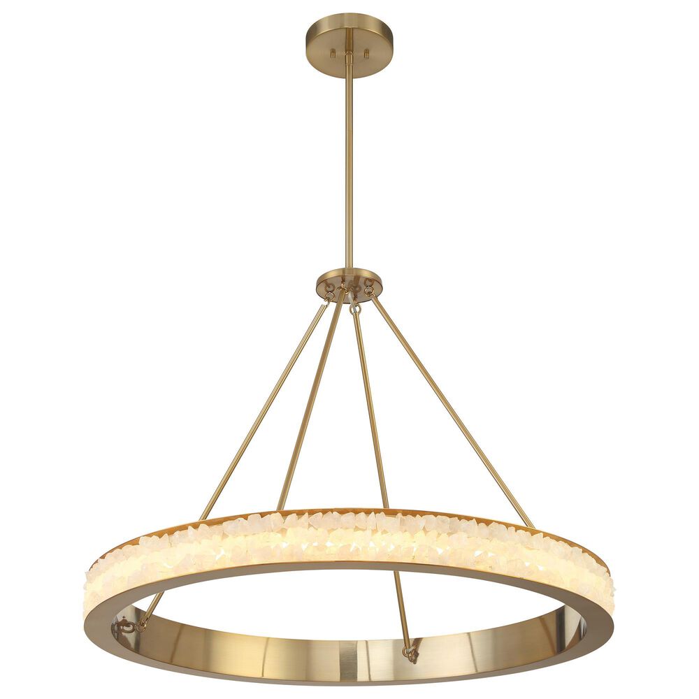 Minka-Lavery Divinely 36.25" Chandelier with Etched Shade in Celeste Brass, , large