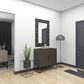 Maple and Jade 30" x 47" Wall Mirror in Black and White, , large